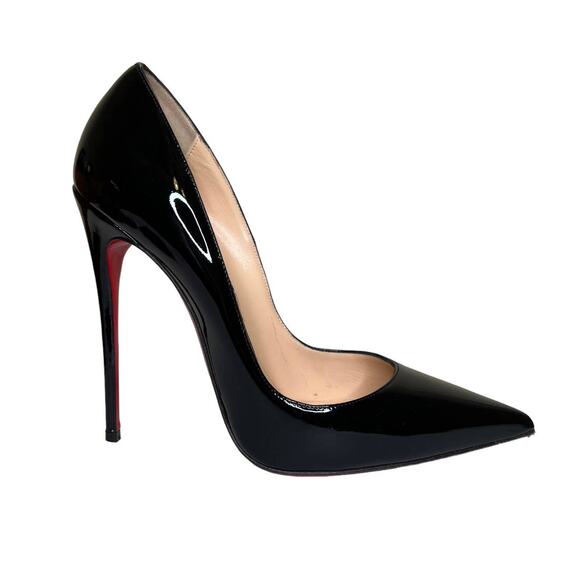 Christian Louboutin Black Patent Leather Heels - Picture 5 of 14